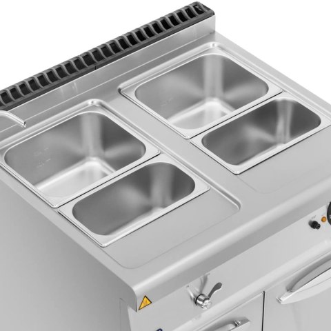 Bemar elektryczny z szafką kranem 2x GN 1/2 2x GN 1/3 6000 W