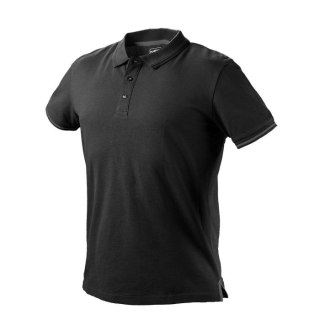 KOSZULKA POLO DENIM CZARNA ROZMIAR S NEO
