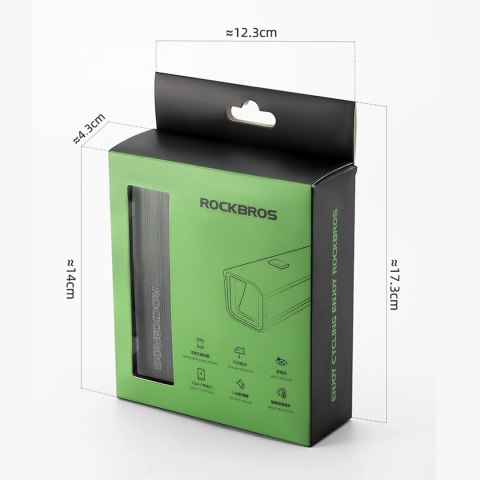Lampka rowerowa przednia 5000mAh 1500lm IPX6 mocowanie Garmin i GoPro - czarna