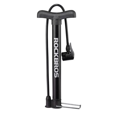 Pompka rowerowa podłogowa 120psi / 8bar końcówki do piłek materacy - czarna Pompka rowerowa podłogowa 120psi / 8bar końcówki do piłek materacy - czarna