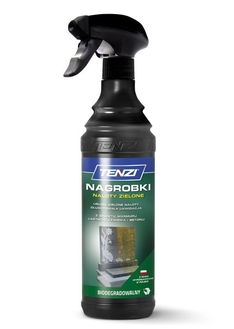 ŚRODEK DO USUWANIA ZIELONYCH NALOTÓW Z NAGROBKÓW 0.6L TENZI ŚRODEK DO USUWANIA ZIELONYCH NALOTÓW Z NAGROBKÓW 0.6L TENZI