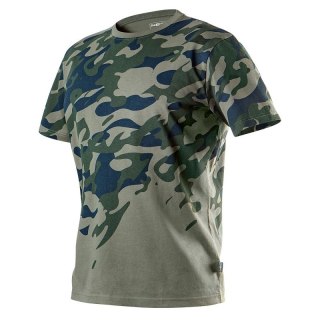 T-SHIRT ROBOCZY Z NADRUKIEM CAMO, ROZM.L NEO