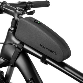 Torba rowerowa mocowana na ramę wodoodporna 1.5l AS-019 - czarna