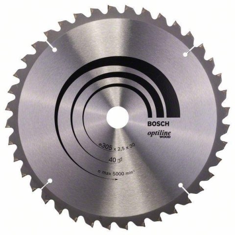 PIŁA TARCZOWA-T OPTILINE WOOD 305*2,5*30/Z40 BOSCH PIŁA TARCZOWA-T OPTILINE WOOD 305*2,5*30/Z40 BOSCH