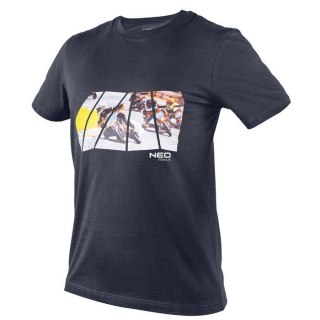 T-SHIRT Z NADRUKIEM MOTOR ROZMIAR XL NEO