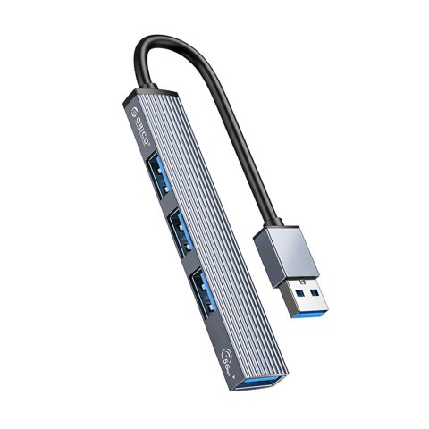 Hub AH-A13 stacja dokująca rozdzielacz USB-A - szary Hub AH-A13 stacja dokująca rozdzielacz USB-A - szary