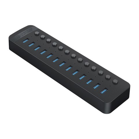Hub CT2U3-13AB z włącznikami 13x USB-A - czarny Hub CT2U3-13AB z włącznikami 13x USB-A - czarny