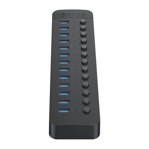 Hub CT2U3-13AB z włącznikami 13x USB-A - czarny Hub CT2U3-13AB z włącznikami 13x USB-A - czarny