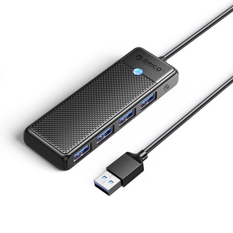 Hub PAPW4A-C3 rozdzielacz 4x USB-A - czarny Hub PAPW4A-C3 rozdzielacz 4x USB-A - czarny