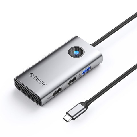 Hub PW11-5P rozdzielacz USB-C na USB-A USB-C PD HDMI - szary Hub PW11-5P rozdzielacz USB-C na USB-A USB-C PD HDMI - szary