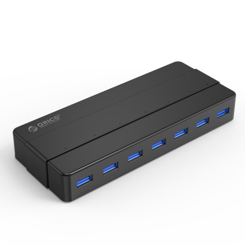 Hub rozdzielacz H7928-U3-V1 7x USB-A - czarny Hub rozdzielacz H7928-U3-V1 7x USB-A - czarny