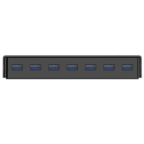 Hub rozdzielacz H7928-U3-V1 7x USB-A - czarny Hub rozdzielacz H7928-U3-V1 7x USB-A - czarny