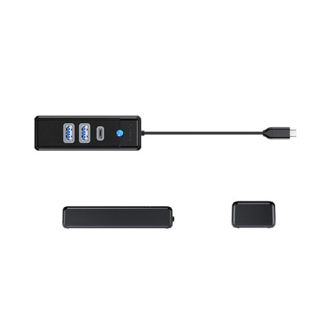 Hub rozdzielacz PWC2U-C3 USB-C - USB-A USB-C - czarny Hub rozdzielacz PWC2U-C3 USB-C - USB-A USB-C - czarny