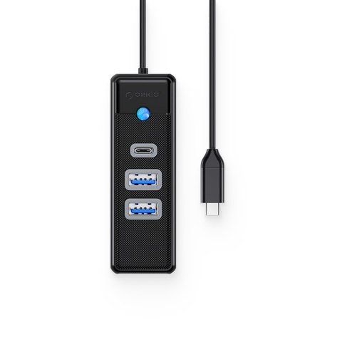 Hub rozdzielacz PWC2U-C3 USB-C - USB-A USB-C - czarny Hub rozdzielacz PWC2U-C3 USB-C - USB-A USB-C - czarny