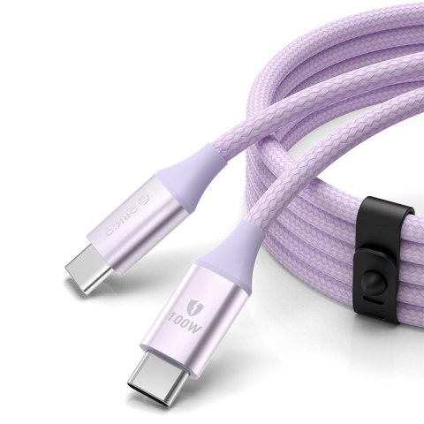 Kabel przewód CDX 100W 5A Power Delivery USB-C 1m - fioletowy Kabel przewód CDX 100W 5A Power Delivery USB-C 1m - fioletowy