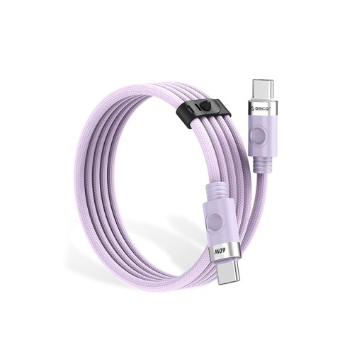 Kabel przewód CDX 60W 3A Power Delivery USB-C 1m - fioletowy Kabel przewód CDX 60W 3A Power Delivery USB-C 1m - fioletowy