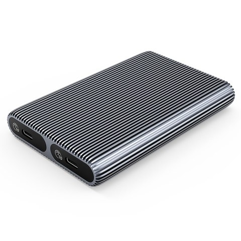 Kieszeń obudowa AM2C3-2N na dwa dyski M.2 NVME USB-C 10Gb/s - szara Kieszeń obudowa AM2C3-2N na dwa dyski M.2 NVME USB-C 10Gb/s - szara