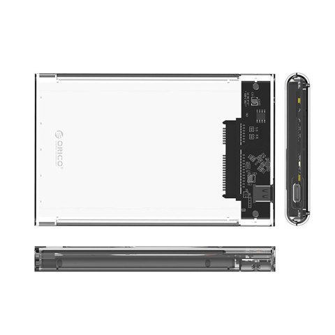 Kieszeń obudowa na dysk 2139C3 2.5'' HDD / SSD USB-C 5Gb/s - przezroczysta Kieszeń obudowa na dysk 2139C3 2.5'' HDD / SSD USB-C 5Gb/s - przezroczysta