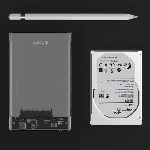 Kieszeń obudowa na dysk 2139C3 2.5'' HDD / SSD USB-C 5Gb/s - przezroczysta Kieszeń obudowa na dysk 2139C3 2.5'' HDD / SSD USB-C 5Gb/s - przezroczysta
