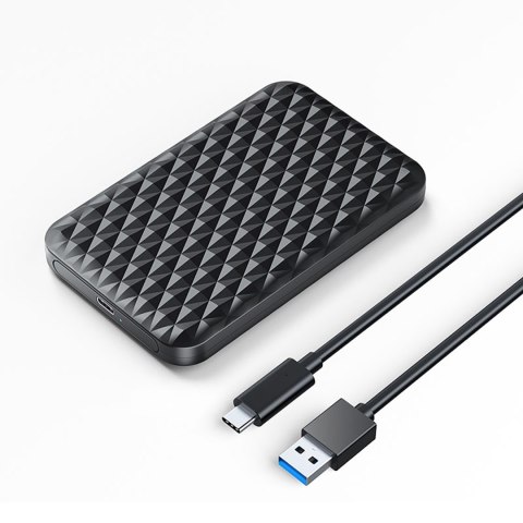 Kieszeń obudowa na dysk 2520C3-V1 2.5'' HDD / SSD USB-C 5Gb/s - czarna Kieszeń obudowa na dysk 2520C3-V1 2.5'' HDD / SSD USB-C 5Gb/s - czarna