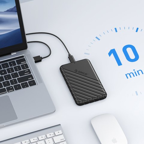 Kieszeń obudowa na dysk 25PW1-U3 2.5'' HDD / SSD USB Micro-B 5Gb/s - czarna Kieszeń obudowa na dysk 25PW1-U3 2.5'' HDD / SSD USB Micro-B 5Gb/s - czarna