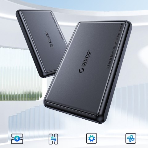 Kieszeń obudowa na dysk DDL25-C3 2.5'' HDD / SSD USB-C 5Gb/s - czarna Kieszeń obudowa na dysk DDL25-C3 2.5'' HDD / SSD USB-C 5Gb/s - czarna