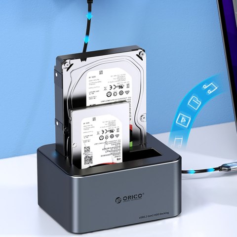 Stacja dokująca 6646C3-C z klonowaniem offline na 4 dyski 2.5'' / 3.5'' SATA HDD / SSD - szara Stacja dokująca 6646C3-C z klonowaniem offline na 4 dyski 2.5'' / 3.5'' SATA HDD / SSD - szara