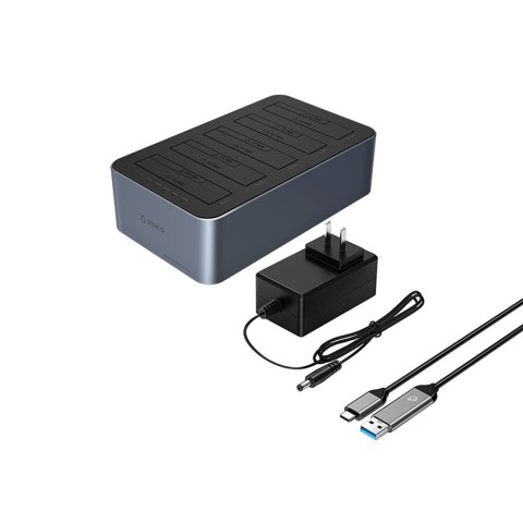 Stacja dokująca 6656C3-C z klonowaniem offline na 5 dysków 2.5'' / 3.5'' SATA HDD / SSD - szara Stacja dokująca 6656C3-C z klonowaniem offline na 5 dysków 2.5'' / 3.5'' SATA HDD / SSD - szara