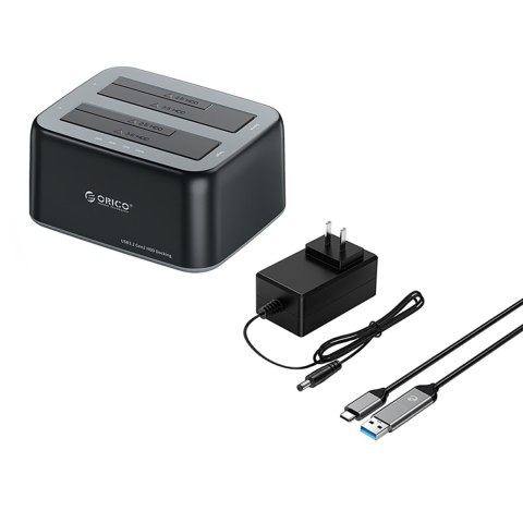 Stacja dokująca 6829C3 na 2 dyski 2.5'' / 3.5'' SATA HDD / SSD - czarna Stacja dokująca 6829C3 na 2 dyski 2.5'' / 3.5'' SATA HDD / SSD - czarna