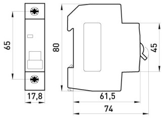 WYŁĄCZNIK NADPRĄDOWY MCB.PRO60 1P B25A 6KA ENEXT