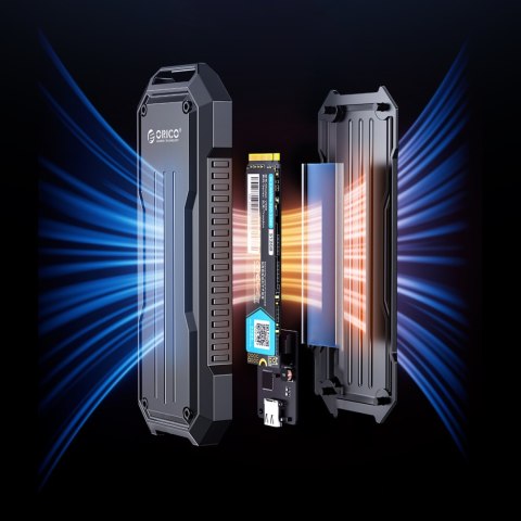 Wzmocniona kieszeń dyskowa taktyczna OXS2C3-G2 M.2 NVMe / SATA SSD USB-C - szara Wzmocniona kieszeń dyskowa taktyczna OXS2C3-G2 M.2 NVMe / SATA SSD USB-C - szara