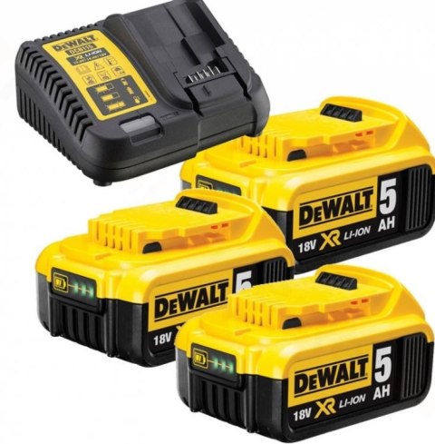 ŁADOWARKA WIELONAPIĘCIOWA XR 3 AKUMULATORY 5.0 AH DEWALT ŁADOWARKA WIELONAPIĘCIOWA XR 3 AKUMULATORY 5.0 AH DEWALT