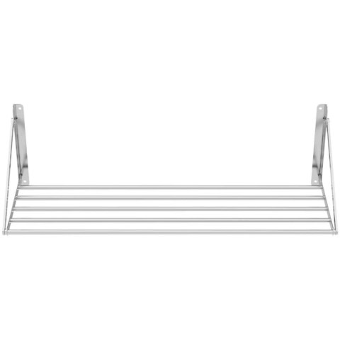 Półka ścienna wisząca stalowa nierdzewna składana 120 x 45cm Półka ścienna wisząca stalowa nierdzewna składana 120 x 45cm