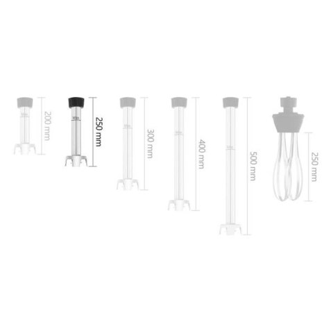 Ramię nasadka miksująca do blendera miksera napędu ręcznego Royal Catering RCMA-250 250mm Ramię nasadka miksująca do blendera miksera napędu ręcznego Royal Catering RCMA-250 250mm