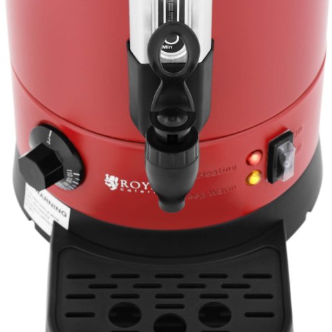 Warnik podgrzewacz do wody z podwójnymi ściankami i ociekaczem 6.1 L 1500 W czerwony Warnik podgrzewacz do wody z podwójnymi ściankami i ociekaczem 6.1 L 1500 W czerwony