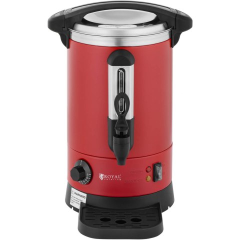 Warnik podgrzewacz do wody z podwójnymi ściankami i ociekaczem 6.1 L 1500 W czerwony Warnik podgrzewacz do wody z podwójnymi ściankami i ociekaczem 6.1 L 1500 W czerwony