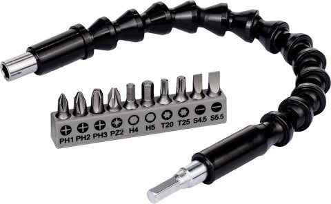 ZESTAW BITÓW 11SZT. + ELASTYCZNA PRZEDŁUŻKA 300 MM BOSCH ZESTAW BITÓW 11SZT. + ELASTYCZNA PRZEDŁUŻKA 300 MM BOSCH