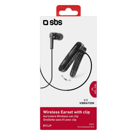 Bezprzewodowa słuchawka z klipsem Bluetooth - czarna Bezprzewodowa słuchawka z klipsem Bluetooth - czarna
