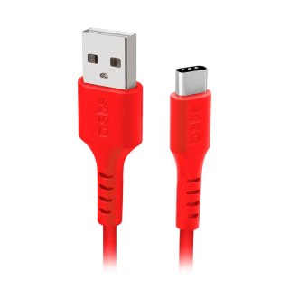 Kabel przewód USB-A - USB-C 1.5m - czerwony