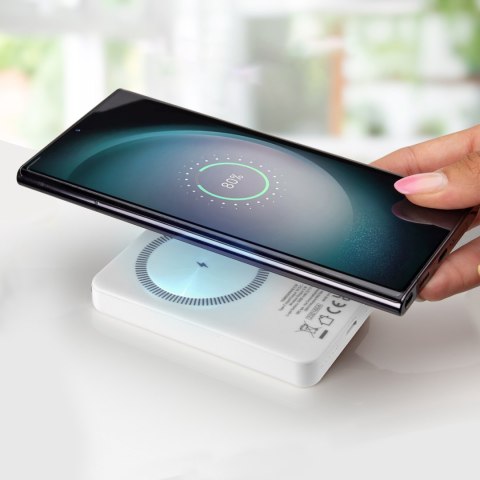 Powerbank 5000 mAh USB-C kompatybilny z MagSafe - biały