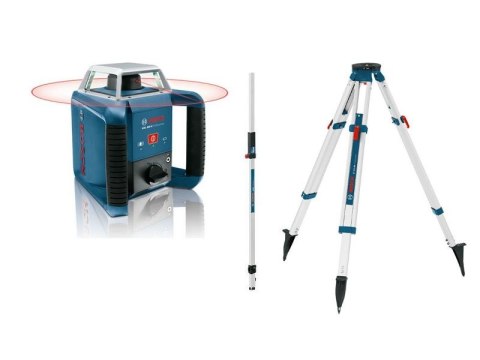 LASER ROTACYJNY GRL400H+STATYW BT170 +ŁATA NIWELACYJNA GR240 BOSCH LASER ROTACYJNY GRL400H+STATYW BT170 +ŁATA NIWELACYJNA GR240 BOSCH