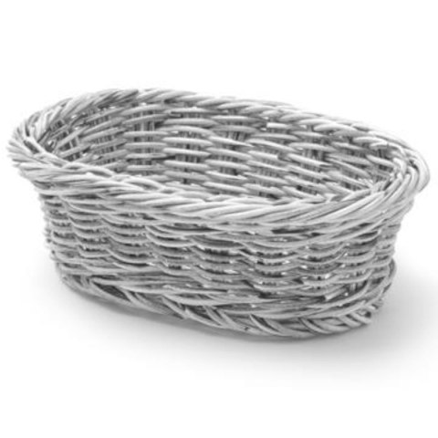Koszyk na pieczywo owalny polipropylenowy szary 190x120x60 mm - Hendi 426760 Koszyk na pieczywo owalny polipropylenowy szary 190x120x60 mm - Hendi 426760