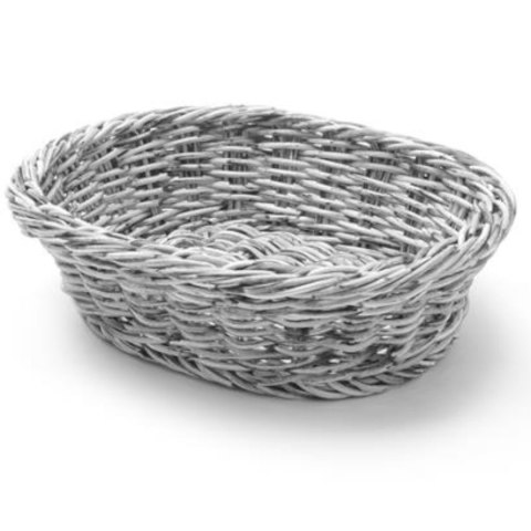 Koszyk na pieczywo owalny polipropylenowy szary 250x190x65 mm - Hendi 426616 Koszyk na pieczywo owalny polipropylenowy szary 250x190x65 mm - Hendi 426616