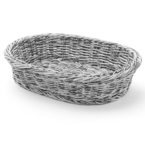 Koszyk na pieczywo owalny polipropylenowy szary 320x230x70 mm - Hendi 426647 Koszyk na pieczywo owalny polipropylenowy szary 320x230x70 mm - Hendi 426647