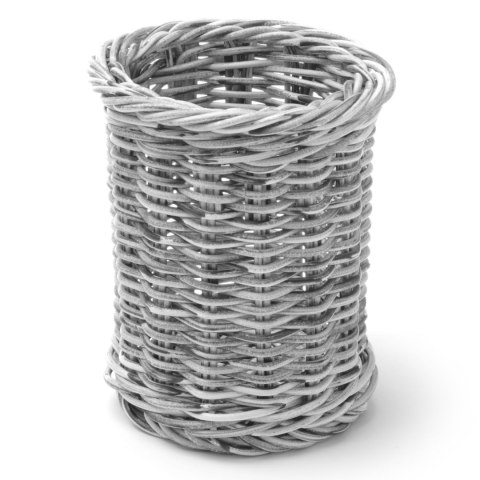 Koszyk na sztućce widelce noże łyżki okrągły szary melanżowy śr. 100x120 mm - Hendi 426197 Koszyk na sztućce widelce noże łyżki okrągły szary melanżowy śr. 100x120 mm - Hendi 426197