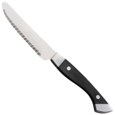 Nóż do steków z ząbkami nierdzewny uchwyt z tworzywa POM dł. 130 mm - Hendi 841082 Nóż do steków z ząbkami nierdzewny uchwyt z tworzywa POM dł. 130 mm - Hendi 841082