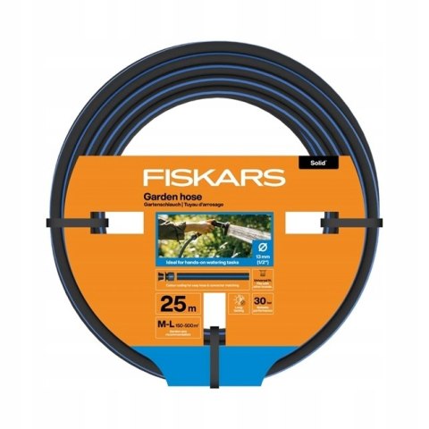 WĄŻ OGRODOWY SOLID 13MM 1/2'25M FISKARS WĄŻ OGRODOWY SOLID 13MM 1/2'25M FISKARS