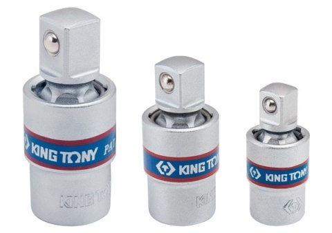 ZESTAW PRZEGUBÓW KULOWYCH 3SZT. 1/4''-1/2'' KING TONY ZESTAW PRZEGUBÓW KULOWYCH 3SZT. 1/4''-1/2'' KING TONY