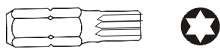 JONNESWAY KOŃCÓWKA TORX T20 x 30mm 6-kąt.10mm JONNESWAY KOŃCÓWKA TORX T20 x 30mm 6-kąt.10mm