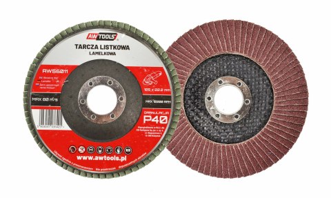 AWTOOLS ŚCIERNICA LISTKOWA 125mm P 120 AWTOOLS ŚCIERNICA LISTKOWA 125mm P 120